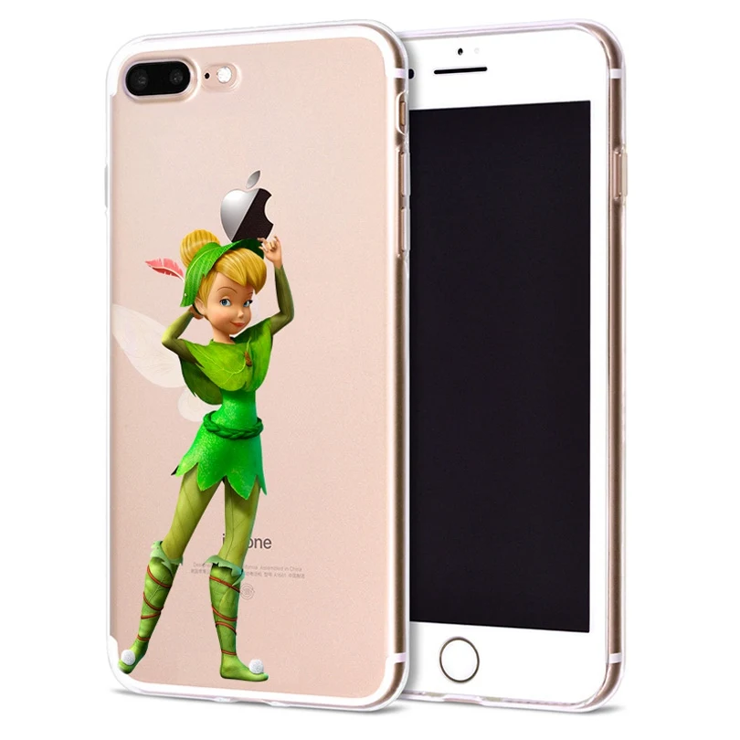 Чехол для Apple iPhone 6 6S 7 Plus X 10 милый мягкий чехол из ТПУ с изображением Динь-Динь
