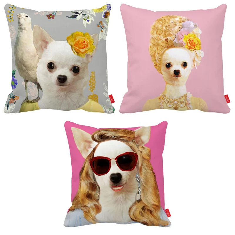 Милая собака Чихуахуа красивая леди косплей печать автомобиля декоративные