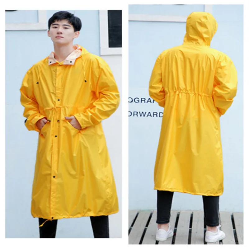 Длинные дождевики женские мужские водонепроницаемые уличные дождевые пончо