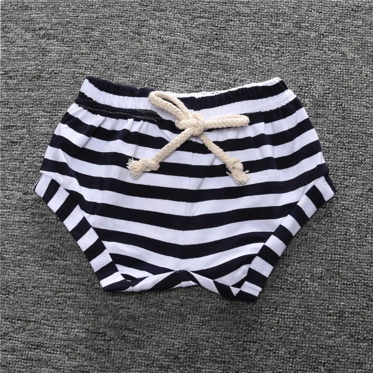 

Summer New Baby Boys Casual Shorts Infant Striped Cotton Triangle Shorts Toddler Girls Bread Pants Children Clothes 0-4Y