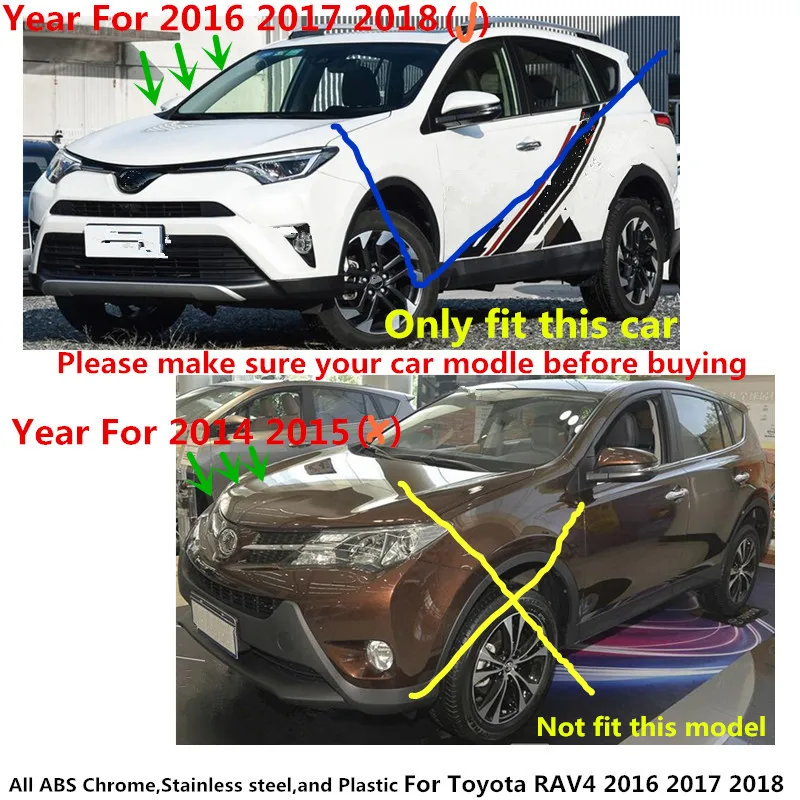 Обнаружитель кузова для Toyota RAV4 2016 2017 2018 хромированная крышка из АБС-пластика