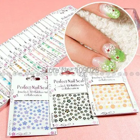 25 штук смешанные прекрасное платье с цветочным узором для Неил арта украшения