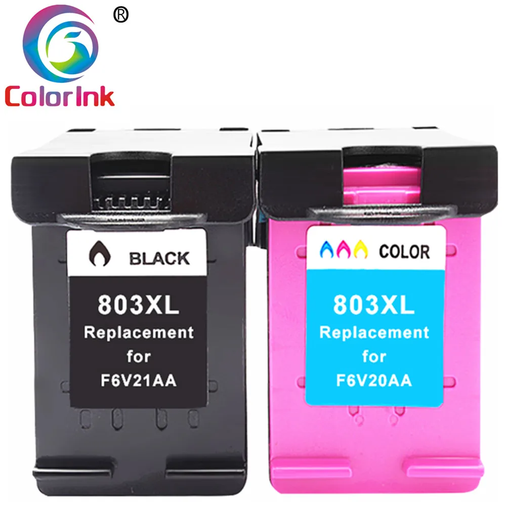 ColoInk для HP 803 803XL переработанного чернильного картриджа с чернилами Deskjet 1111 1112 2131