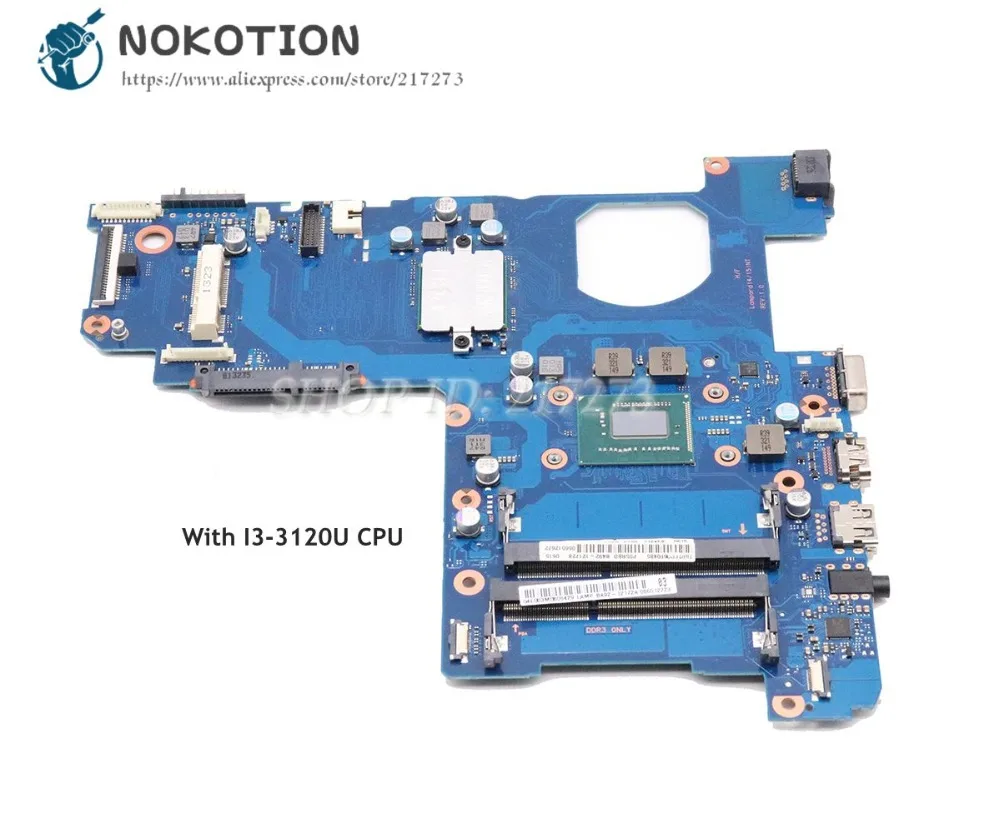 NOKOTION для Samsung NP270 NP270E5E материнская плата ноутбука HM76 I3 3120U CPU DDR3 BA92 12172A