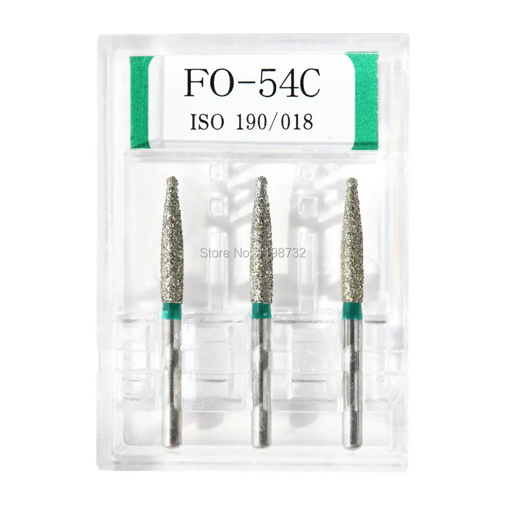 

15Pcs / 5Boxes Dental Diamond Burs FO-21F / FO-30F / FO-32C/ FO-54C Polisher Drill Dia-Burs High Speed Handpiece Dentist Burrs P