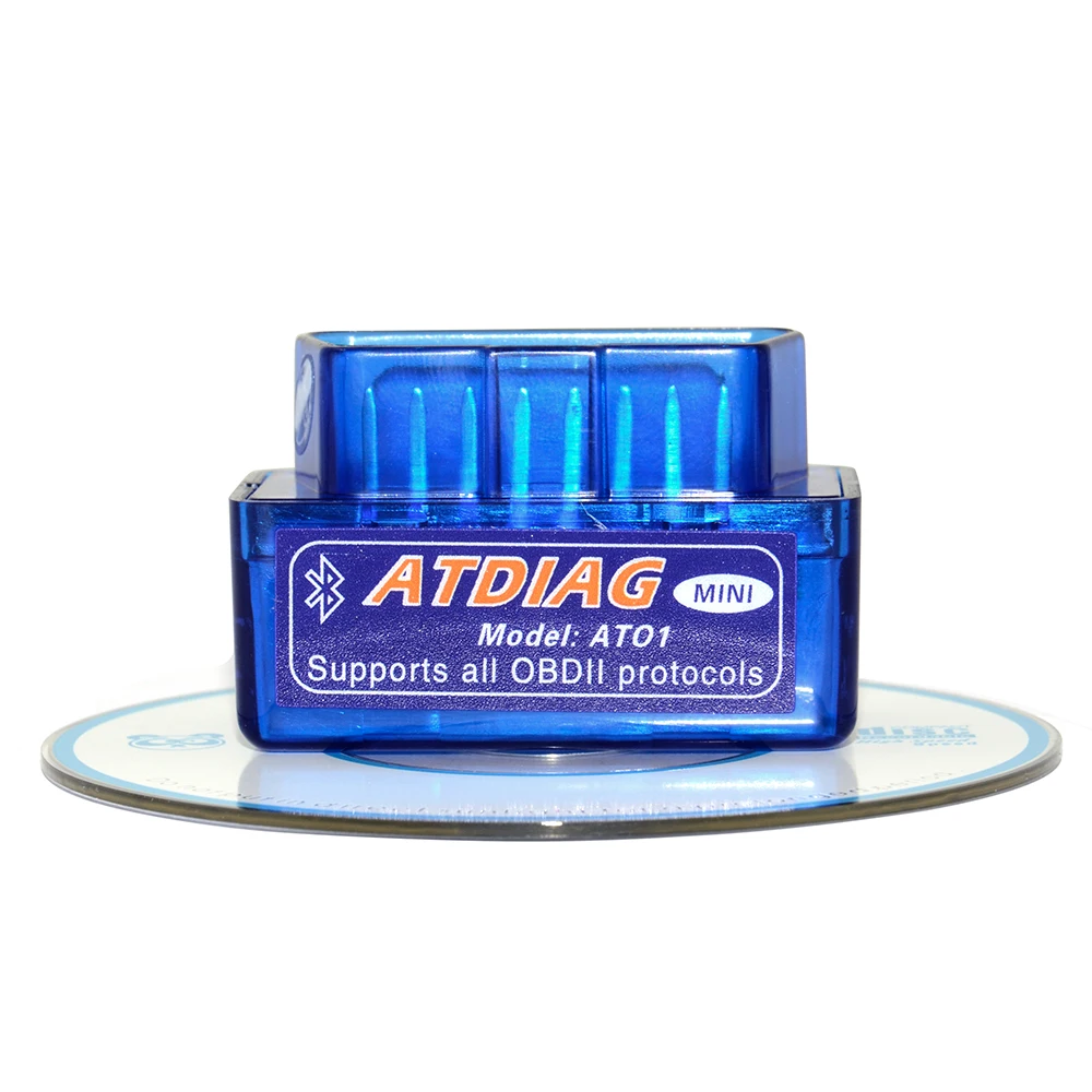 Оригинальный Автомобильный диагностический сканер ATDIAG Mini Elm327 V2.1 Bluetooth адаптер Elm