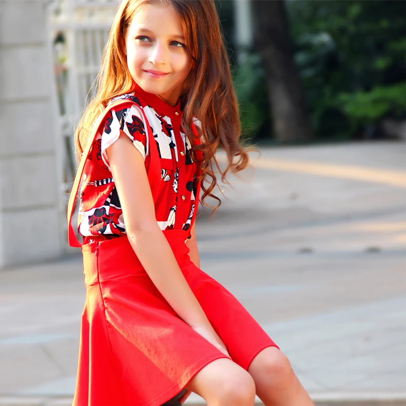 Милые подростковые Обувь для девочек летнее платье Повседневное платья дня