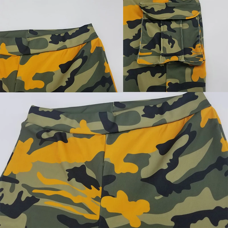 

Women Camouflage Pencil Pants Slim Pockets Women Long Leggings Casual Sport Elastic waist Drawstring Trousers Ladies Sweatpants