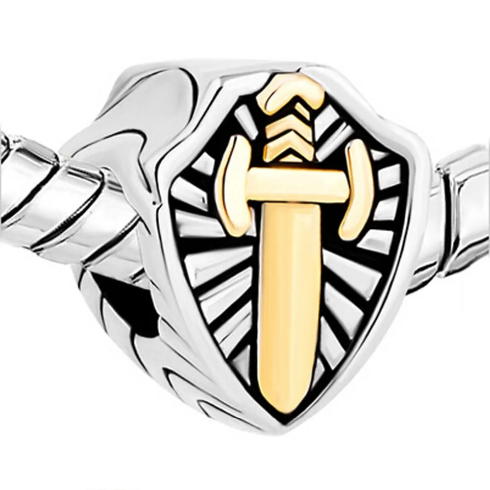 Бесплатная доставка бесплатная религиозный рыцарь меч щит золотой крест