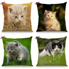 XUNYU чехол для подушки с кошкой в виде животного Наволочка декоративная наволочка для дивана 45х45 см BT022