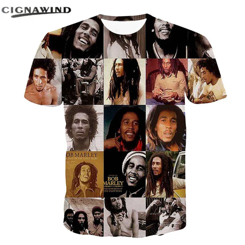 Футболка Мужская/женская с 3D-принтом смешная рубашка в стиле хип-хоп регги Боб