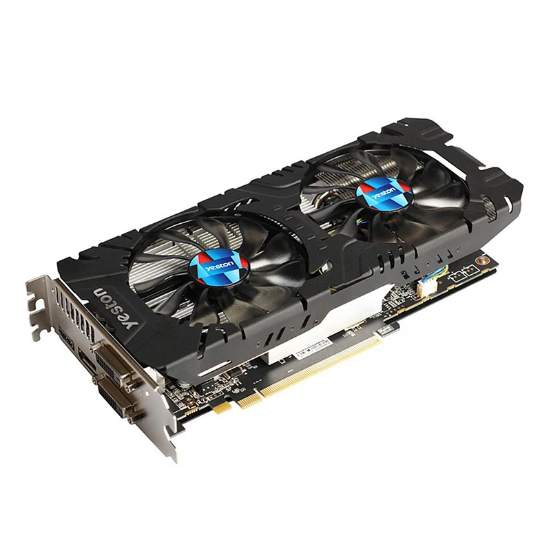 Yeston Radeon RX570 4 г GDDR5 Графика карты 256bit двойной Silent Контроль температуры поклонников