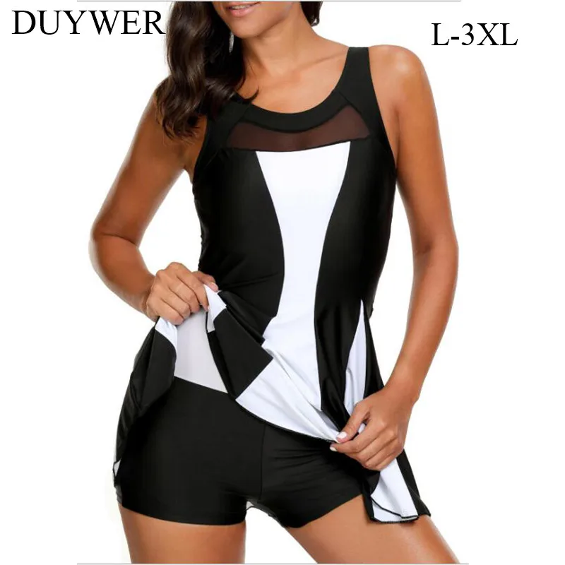 Плюс Размеры Одна деталь купальник жира Для женщин купальники черный ванный