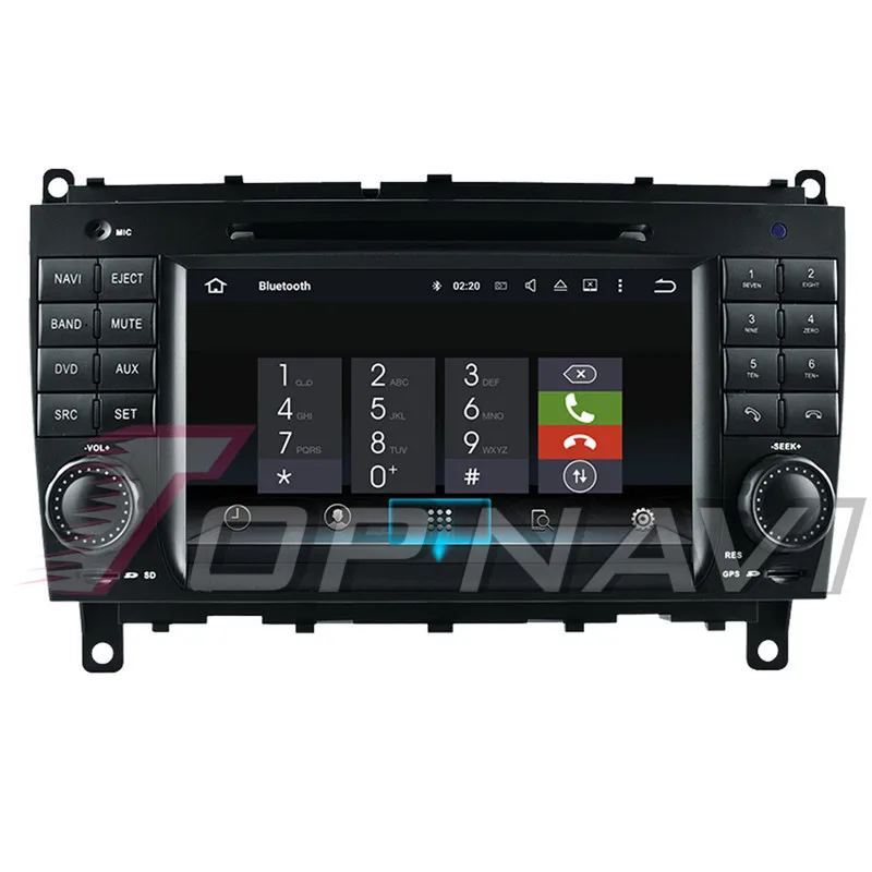 Topnavi Android 9,0 автомобильный ПК dvd-плеер для бенз Слк W209(2006 2007 2008 2009 2010 2011 2012) CLS W219(2004-2008) gps-навигация