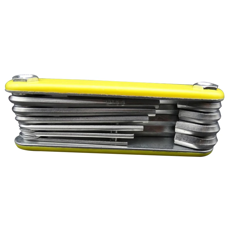 10 шт./компл. высокое качество Портативный складной ключ Набор шестигранных