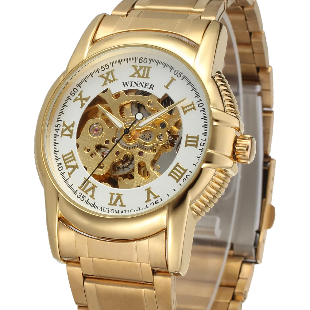 Часы наручные Winner Мужские автоматические модные брендовые деловые качественные