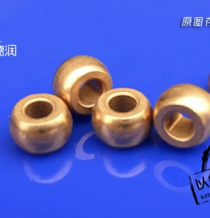 

20pcs/lot Inner Diameter :4mm Outer diameter:7.55mm Length: 5mm. Powder Metallurgy Pure Copper Micro-spherical Oil Bearing