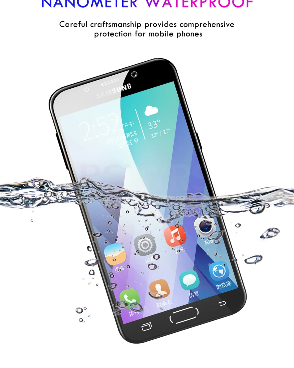 3 шт Защитное стекло для samsung Galaxy A7 A9 J6 A6 A8 J4 Plus защита экрана 9H 2.5D Закаленное стекло для samsung J6