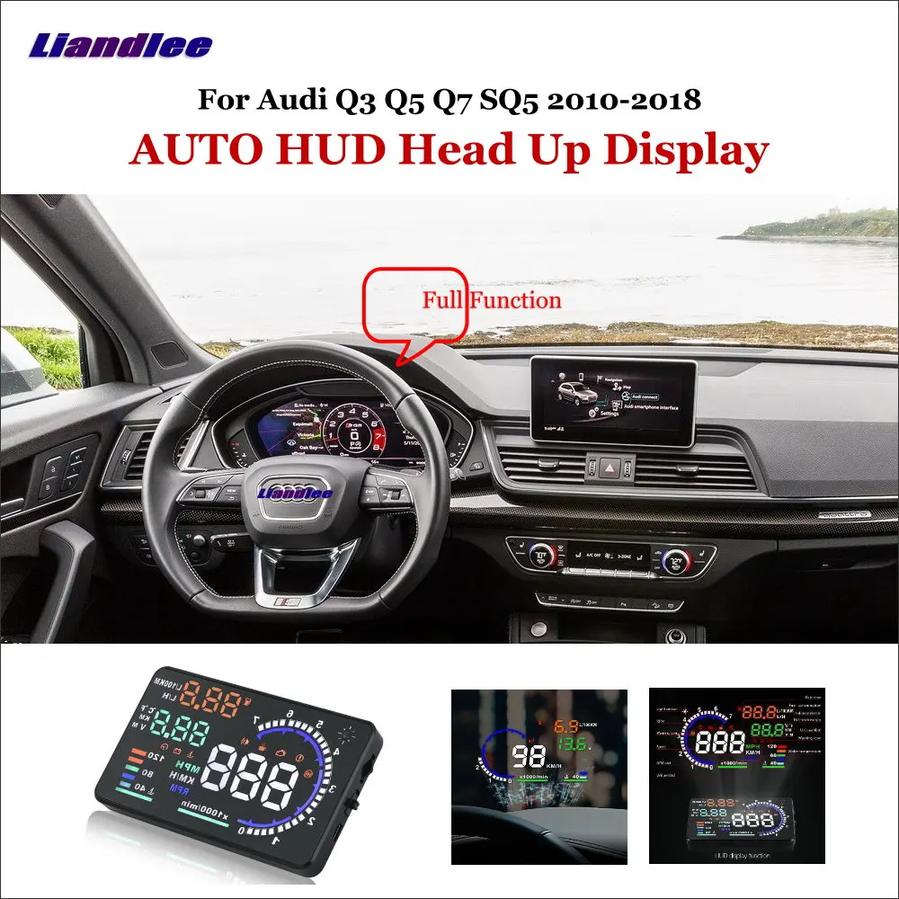 Liandlee Автомобильный дисплей HUD для Audi Q3 Q5 Q7 SQ5 2010 2018 динамическое Вождение