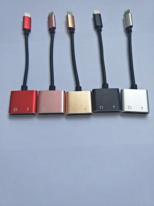 Leadzoe от 1 до 2 Lightning Dual сплиттер кабель Поддержка аудио микрофон зарядное