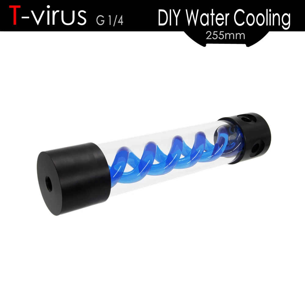 Резервуар для охлаждения воды ALSEYE DIY 255 мм G1/4 T virus резервуар игрового ПК (красный