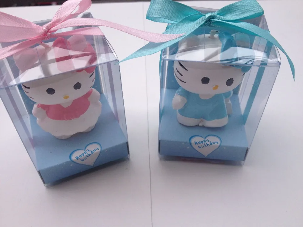 Вечерние 3D свечи hello kitty для детей на день рождения Декорации вечеринки набор