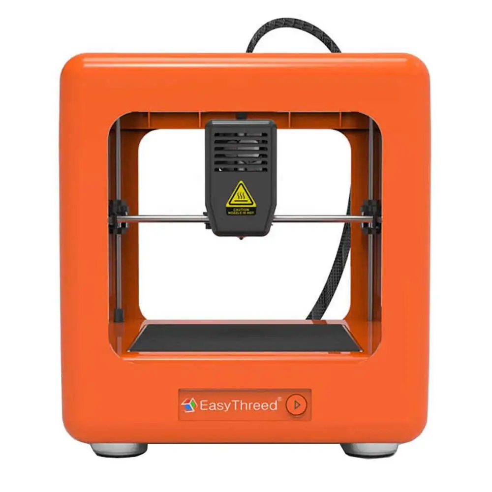 Orange EasyThreed Nano 3d принтер портативный мини обучающий DIY комплект принтер Impressora 3D для детей 3d принтер Рождественский подарок - Цвет: Orange
