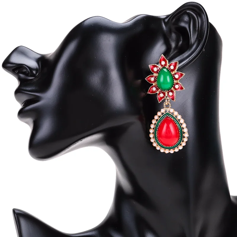 S. VEX Винтаж красочные серьги Для женщин модный бренд заявление Oorbellen в богемном