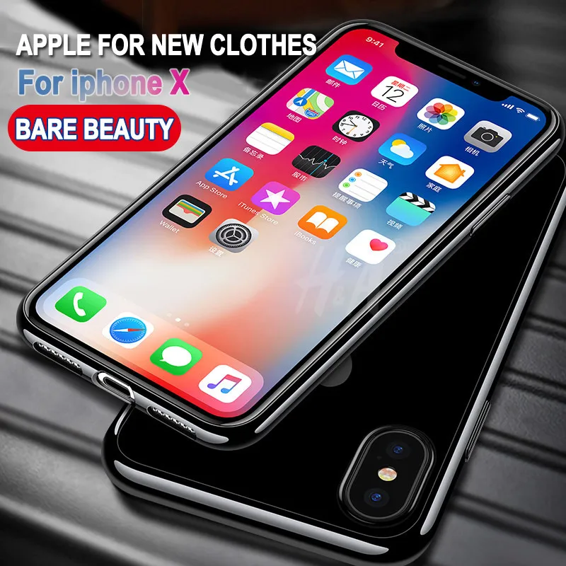 Мягкий силиконовый прозрачный чехол H& A из ТПУ для iphone X 10, чехол для iphone 10 X, чехол