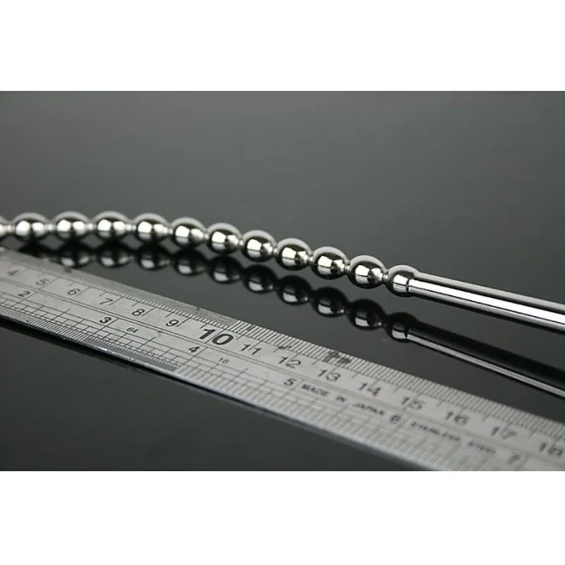 Нержавеющая сталь пенис уретральный длинный бисер радость палка обучение