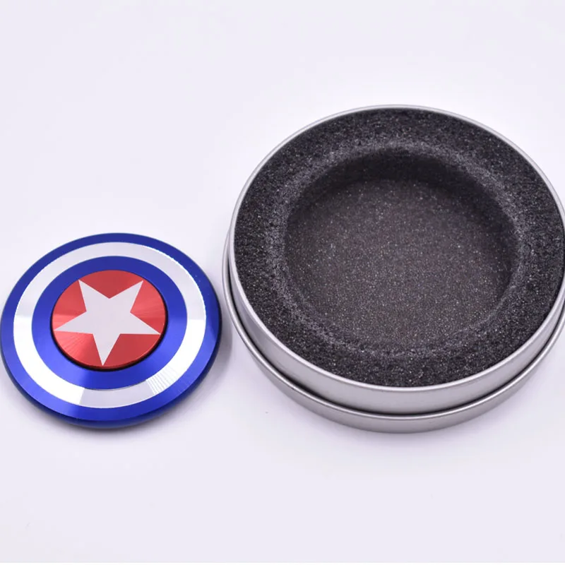 Непоседа палец Spinner Американский капитан шустрик подшипник Непоседа ручной Spinner пальцев гироскопа EDC СДВГ время вращения Длинные анти-стресс