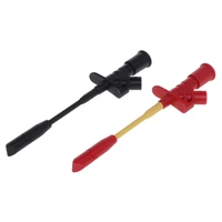 10a professional piercing needle test clips multimeter testing probe hook with 4mm socket automotive special spring machanism