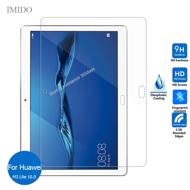 Закаленное стекло 9h для Huawei Mediapad M3 Lite 10 Защитная пленка Media pad M 3 1 Bach W09 W01|Защитные