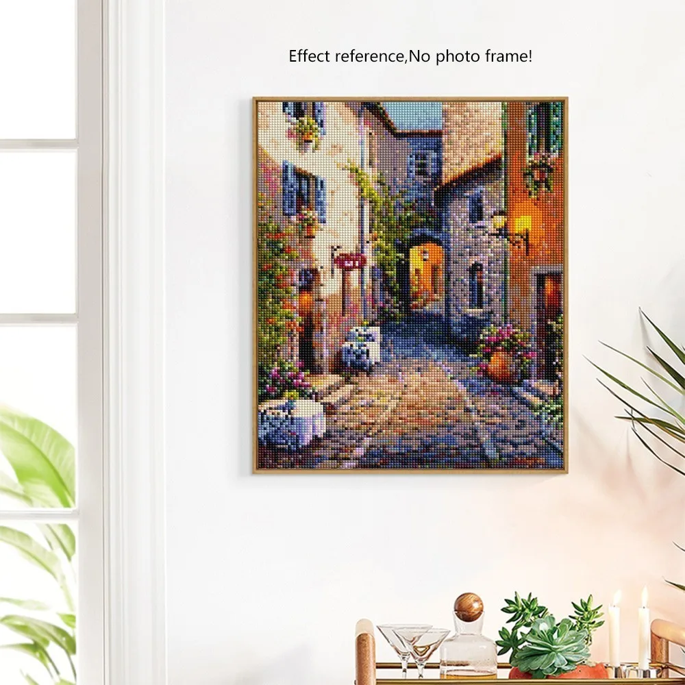 Diamond Painting City Embroidery Scenic Street Cross Stitch Kits Crafts Rhinestones Mosaic Landscape Home Decor | Дом и сад