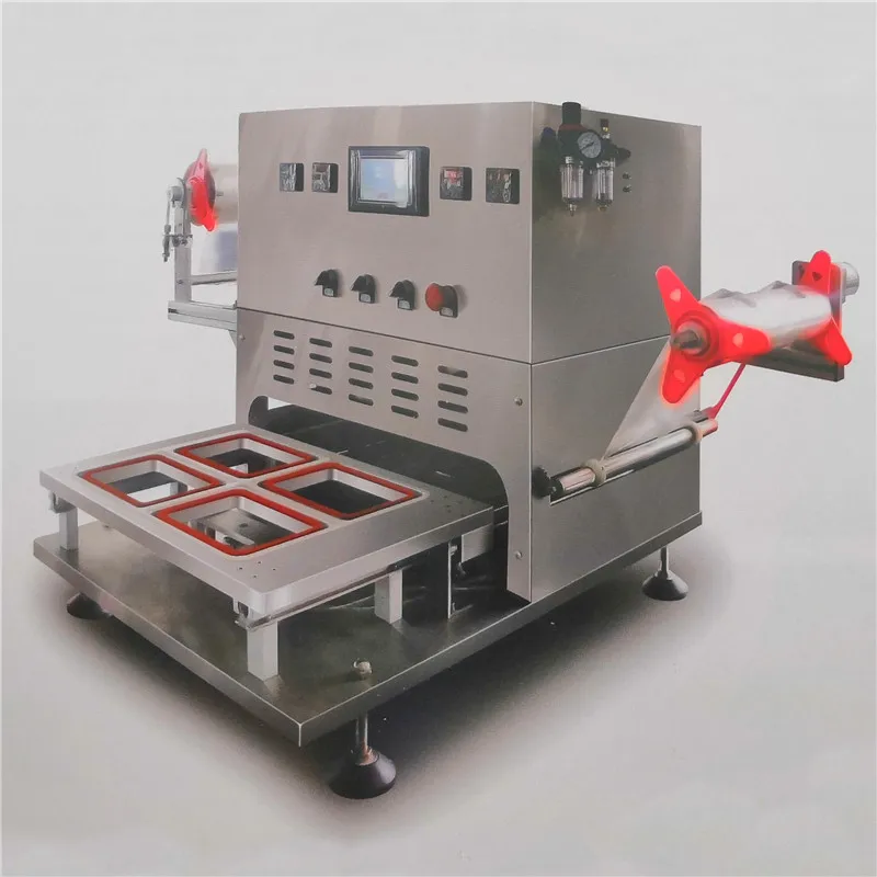 Пневматическая машина для запайки стаканы напитков с лоток упаковочной машины