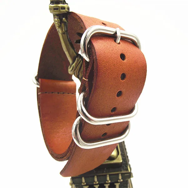 

Высококачественный ремешок zulu straps-1PCS 18 мм из натуральной кожи, ремешок для наручных часов Nato-1108