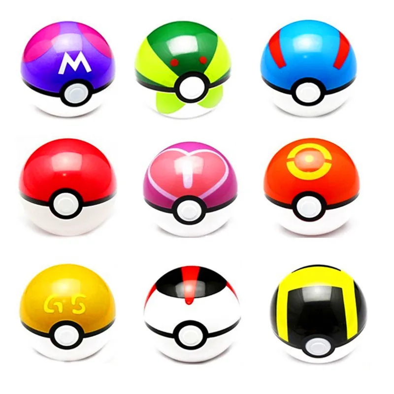 13 видов стилей 1 шт. 7 см Poke ball фигурки из АБС пластика с рисунком аниме Ball фигурка
