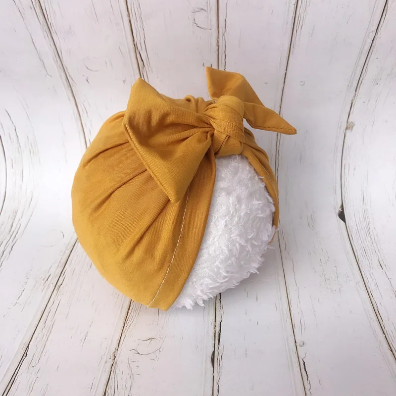 Baby Girl Boys Unisex Hats Bowknot Elastic Turban Cap Cute Soft Infant Hair Accessories 0-3Years | Детская одежда и обувь