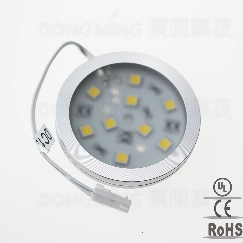 12 В 2 Вт Светодиодный прожектор пятно света 9LED SMD 5050 вниз круглый шкаф