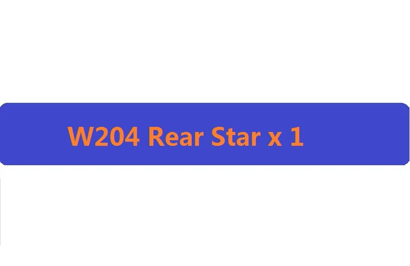 W204 Rear Star 3D черная W204 W205 Автомобильная эмблема C43 C200 C250 C300 C350 C63 C180 Буквы Авто Эмблема логотипа эмблемы для Mercedes Benz AMG - Цвет: W204 Rear Star