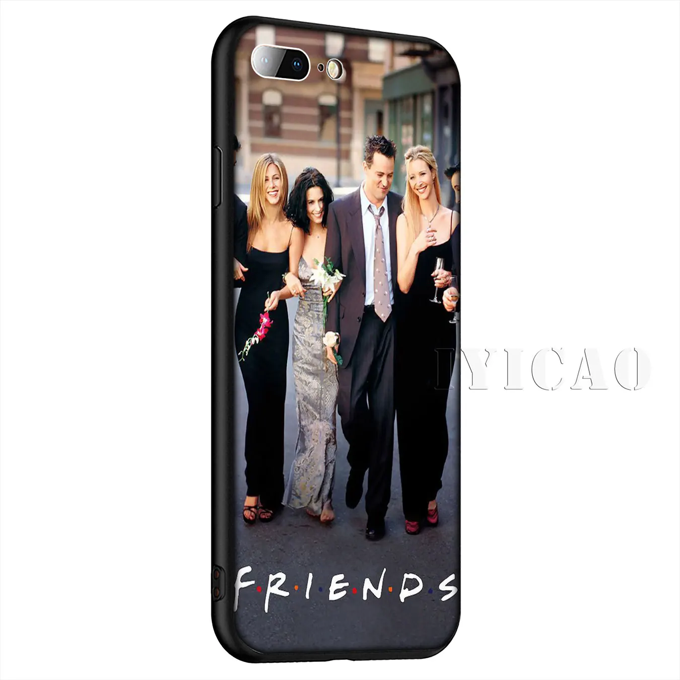 Силиконовый мягкий чехол IYICAO Friends сезона для iPhone XR X XS Max 8 7 6 S Plus 5 5S SE |
