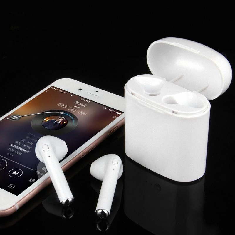 I7s TWS мини беспроводные Bluetooth наушники стерео гарнитура с микрофоном для Iphone Xiaomi