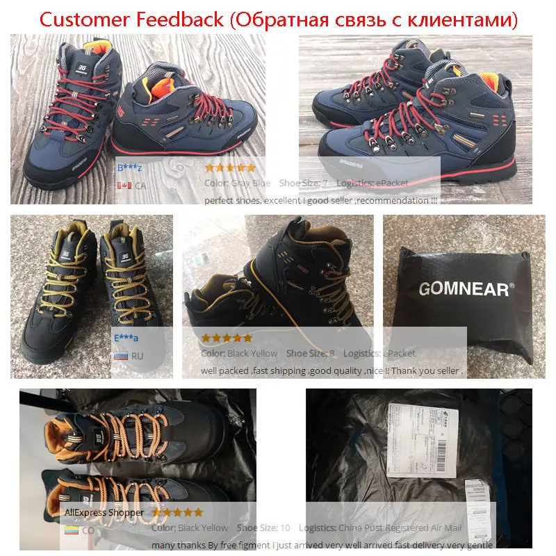 YITU мужские походные ботинки водонепроницаемые горные треккинговые дышащие