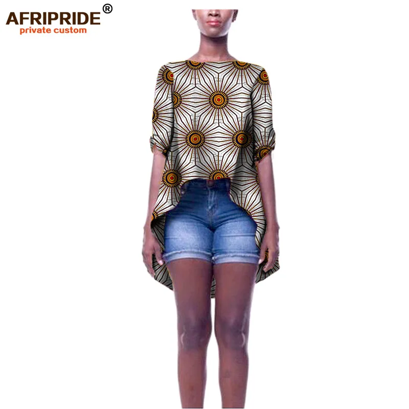 19 Осенняя африканская женская одежда AFRIPRIDE индивидуальное Свободное пальто для женщин размера плюс чистый батик хлопок Повседневный стиль A722415