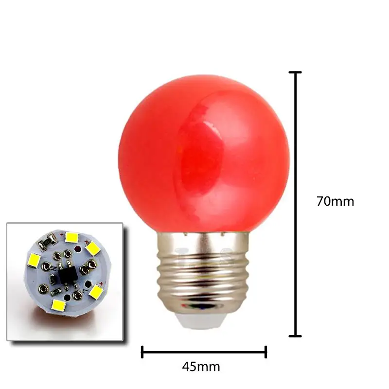 Led Красочный лампы E27 220 Рождество для свадьбы свет украшения комнаты декор