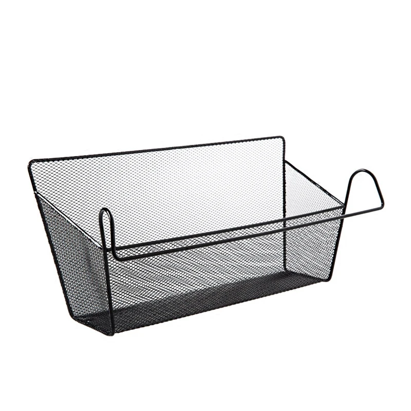 Iron hanging basket dormitory bed storage bookshelf bedside rack | Storage Holders &amp Racks