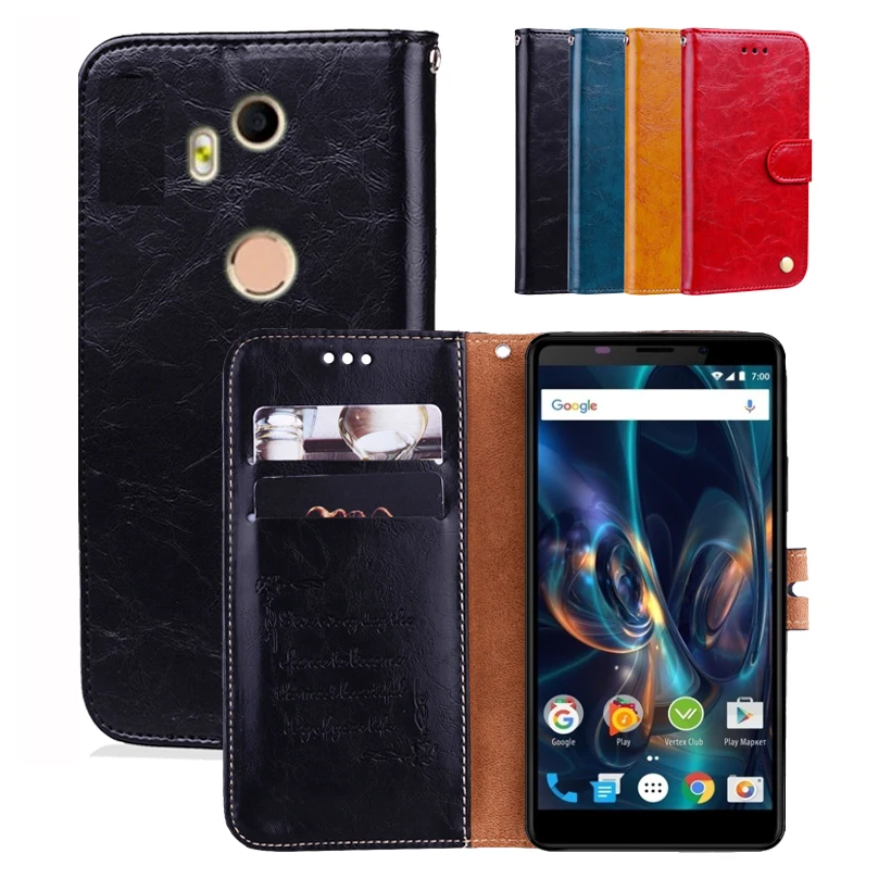 Чехол книжка для Vertex Impress Phonic из искусственной кожи чехол кошелек с