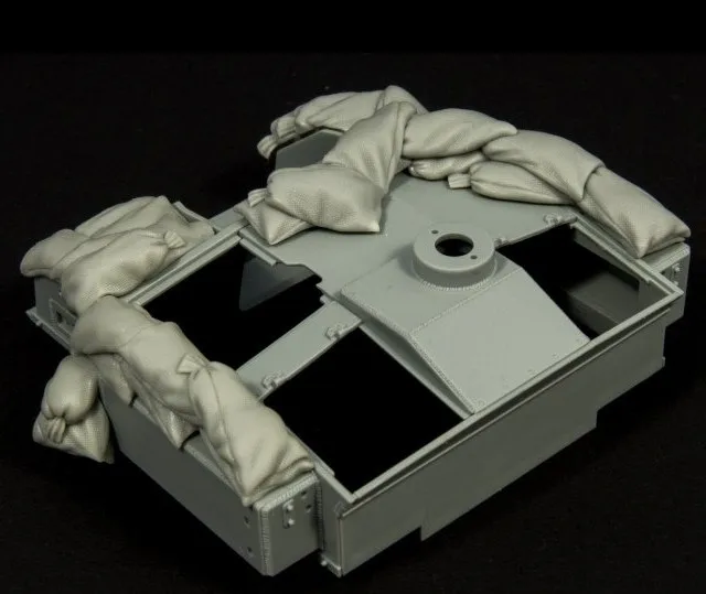 Немецкая штурмовая пушка в масштабе 1/35 песчаные мешки модель из смолы Второй