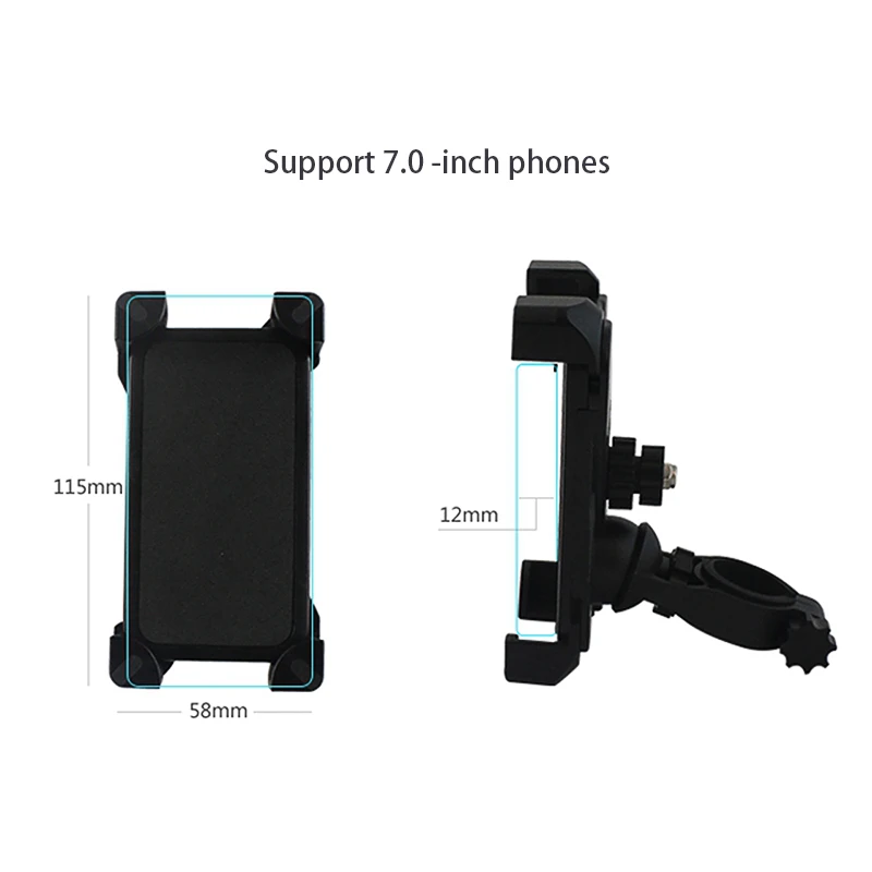 Uyg Универсальный анти слип Разъем телефоны велосипед держатель телефона Руль