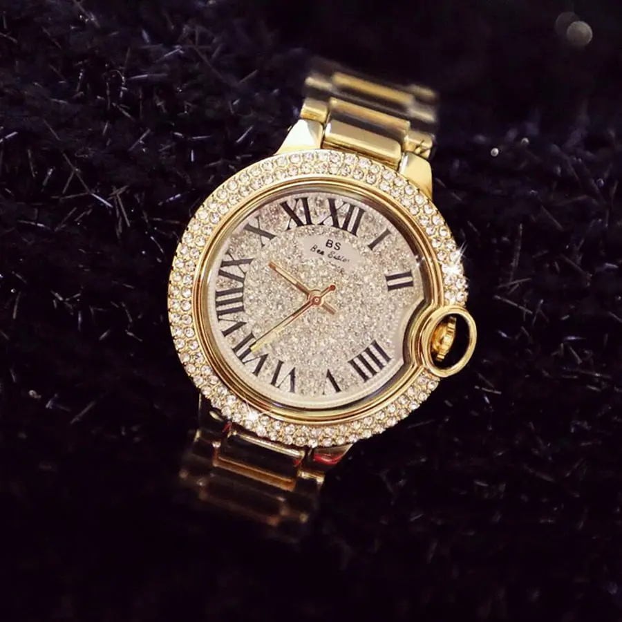 fashion hot 2018 new designer brand luxury women ladies watch women watches quartz rome scale gold diamond watch women watches free global shipping